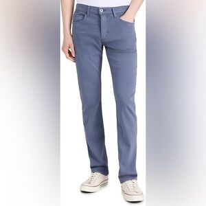 NEW PAIGE Mens Federal Transcend Slim Straight Leg Colored Jean [Seascape Blue]